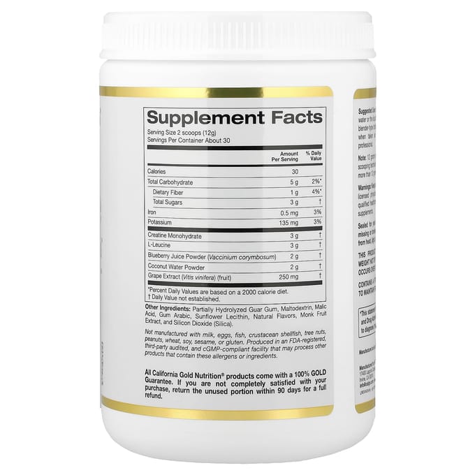 California Gold Nutrition, Creatine Cognitive Formula™, 354g(12,49 oz)
