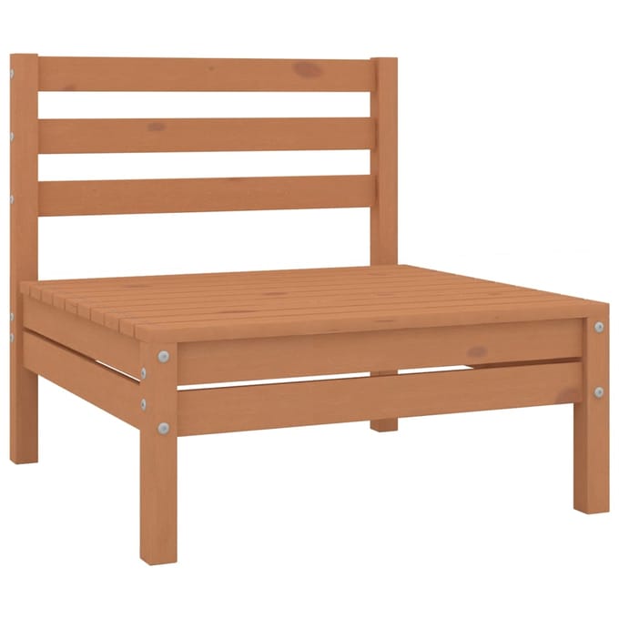 vidaXL - 4-delige - Loungeset - massief - grenenhout - honingbruin