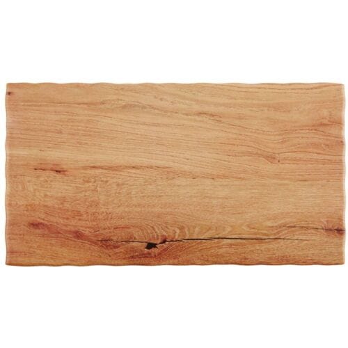 GGM Gastro (6 Stück) GN-Tablett 1/3 - OAK LIGHT - Melamin - Höhe: 15mm - Braun