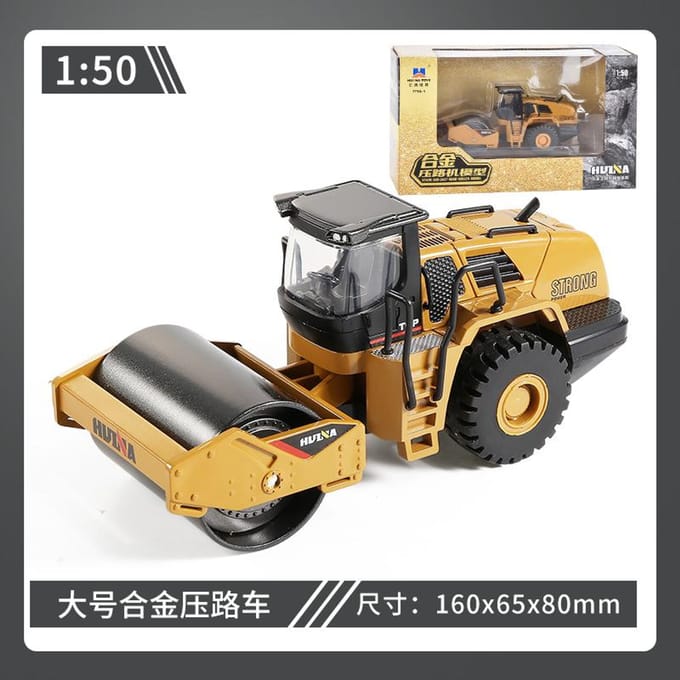 Schaal 1/50 Grote Simulatie Bulldozer Graafmachine Legering Auto Speelgoed Kinderen Jongens Technische Voertuig Model Kinder Auto Speelgoed