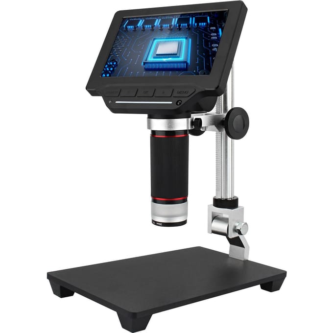 5-inch LCD Scherm Video Microscoop met 32GB TF Kaart 1000X Microscoop en Telescoop 1080P met IR Type 2 zwart