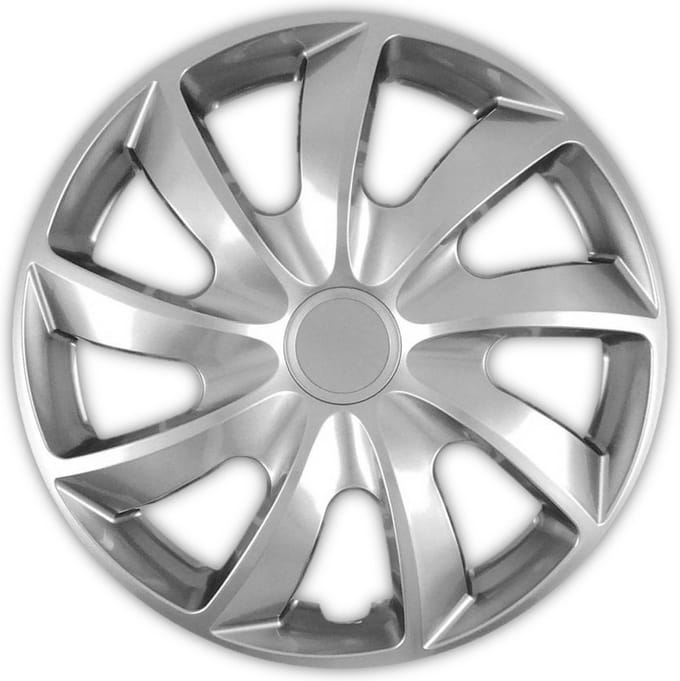 NRM QUAD - Universele wieldoppen - maat 15" - set van 4 stuks - zilver