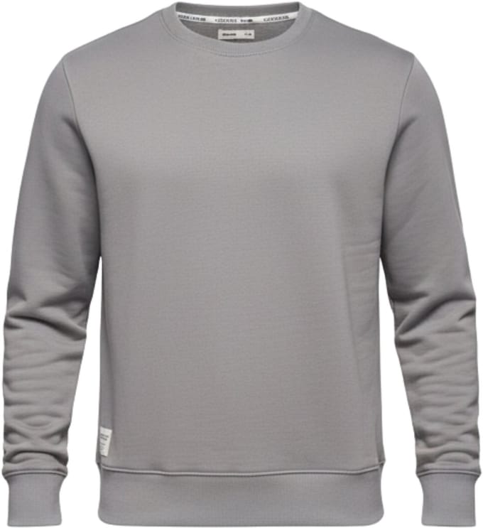 OMBRE Sweater - Regular Fit - Katoen - Lange Mouw Grijs S