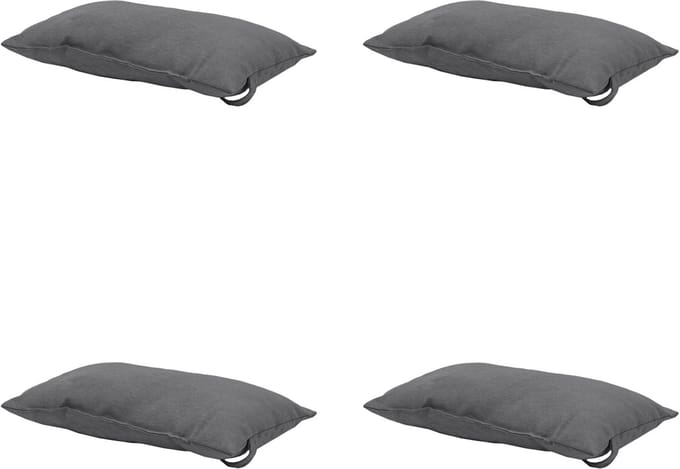 Madison - Hoofdkussen Panama grey - Ca. 24x40 cm - Set van 4