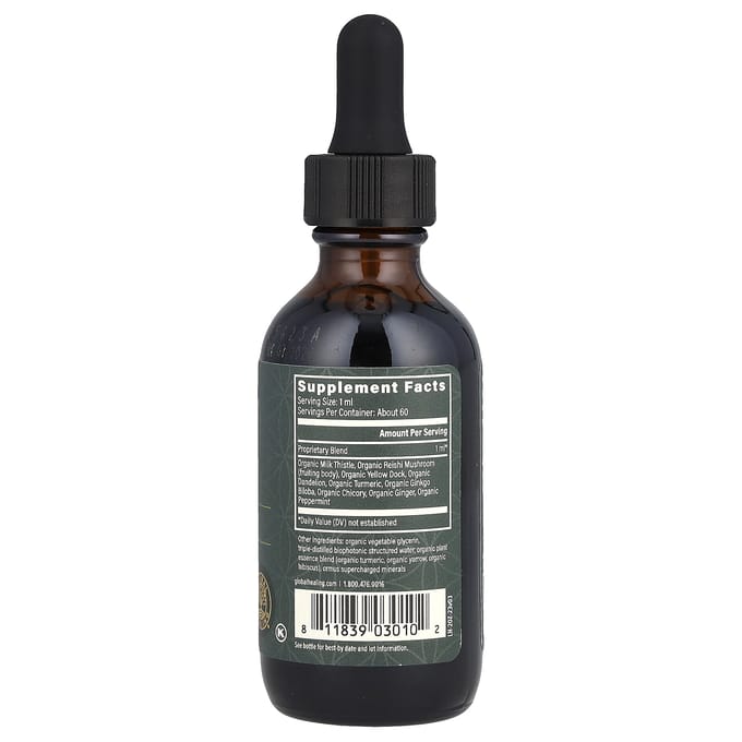 Rauwe Kruidenextracten, Levergezondheid, 59,2 ml (2 fl oz)