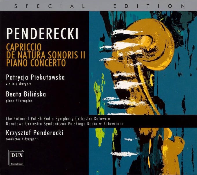 Penderecki: Capriccio, De Natura Sonoris Nr 2,