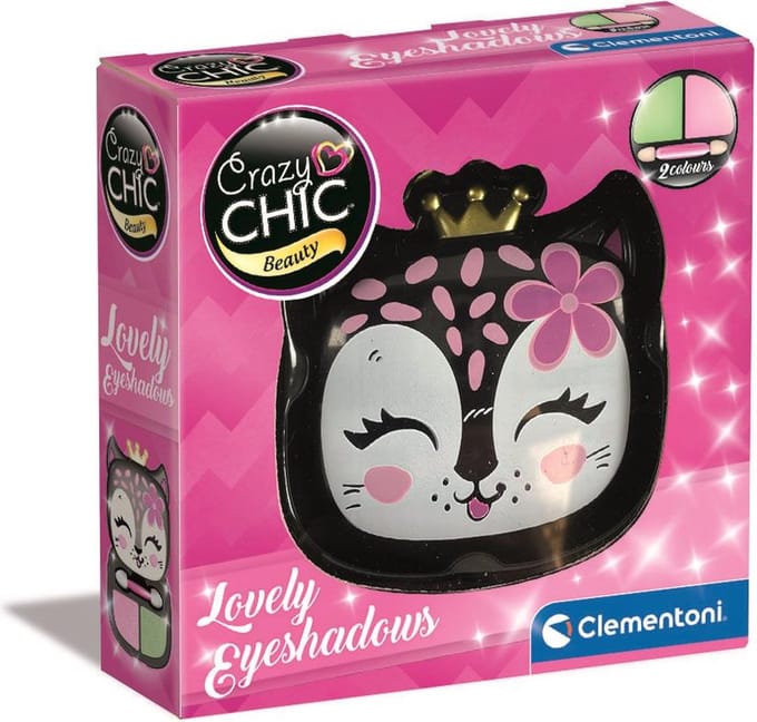 Clementoni - Crazy Chic - Lovely Oogschaduw - Panter - Make-up voor kinderen - vanaf 6 jaar