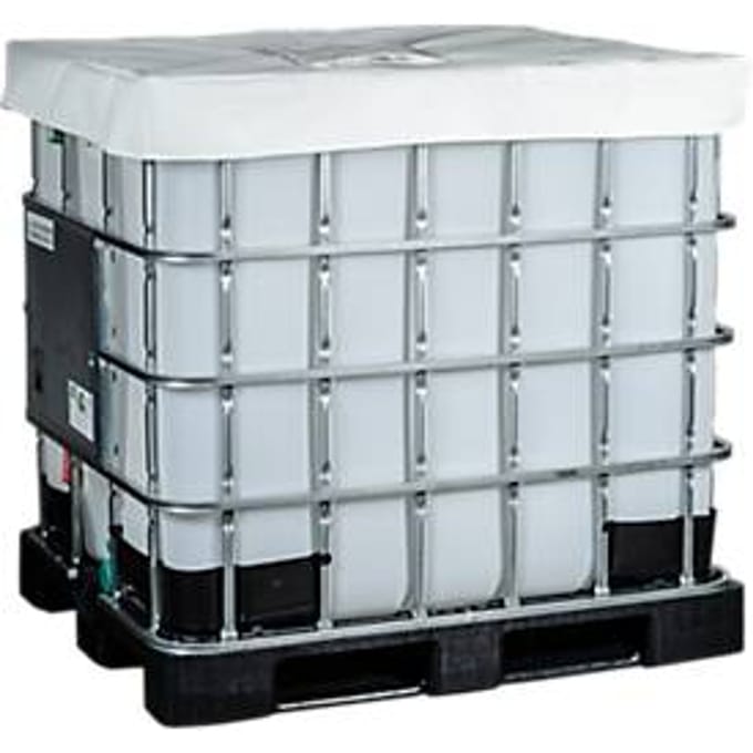 Kuhlmann IBC isolatiemuts, voor 1000 l IBC containers met levensmiddelen, L 4400 x B 150 x H 100 mm, wit