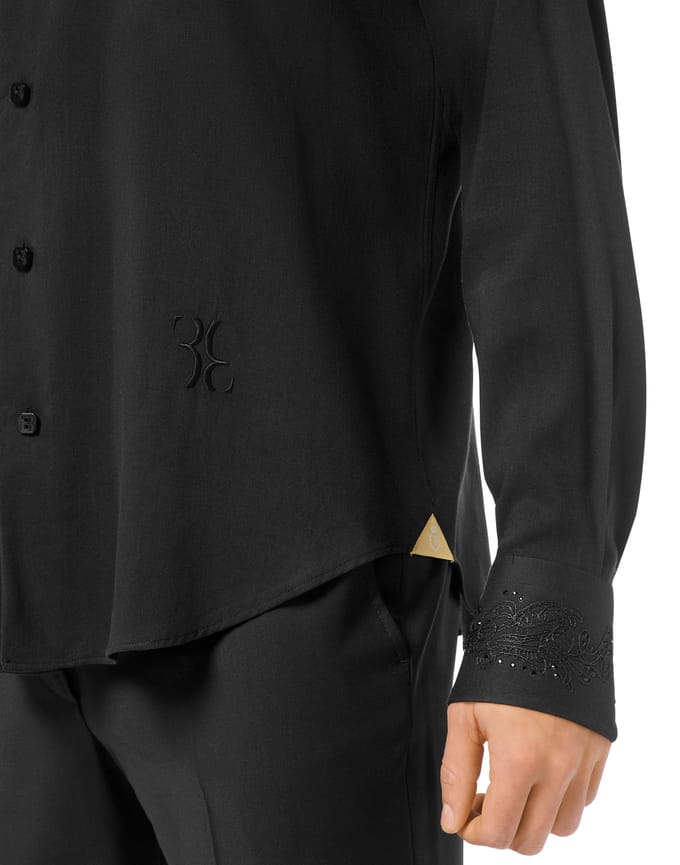 Shirt Gold Cut Ls Silk