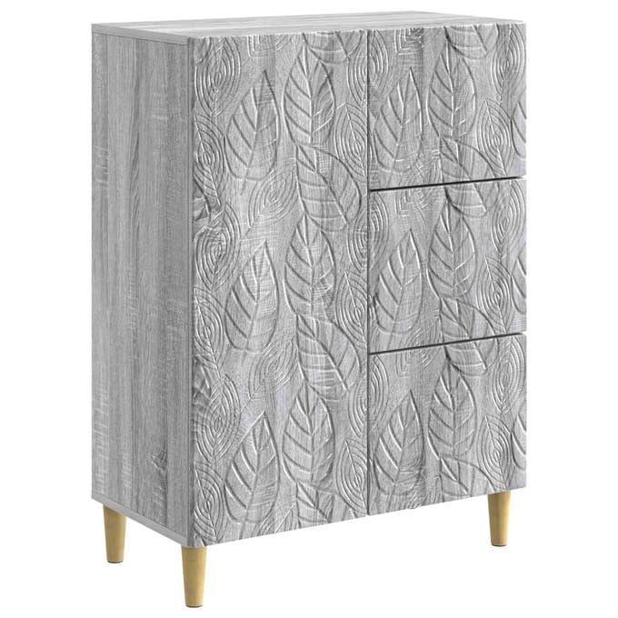 vidaXL - Dressoir - Grijs - Sonoma - 66 - x - 34,5 - x - 90 - cm - Bewerkt - hout