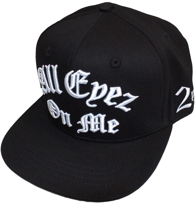 Tupac - All Eyez On Me Snapback Pet - Zwart