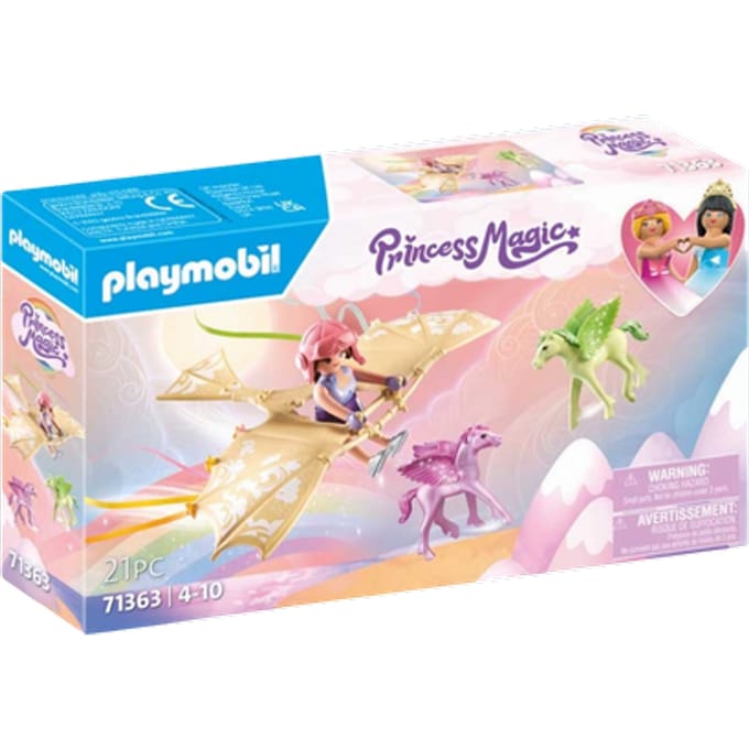 Playmobil Regenboogtrip met Pegasusveulens in de Wolken Speelset