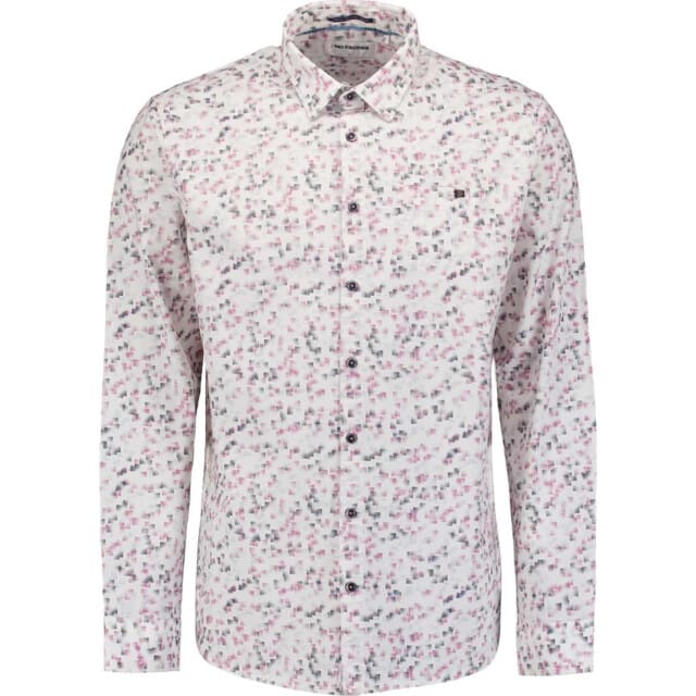 No Excess Shirt stretch allover printed mauve