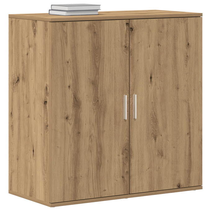 vidaXL - Dressoir - Artisan - Eiken - 79 - x - 38 - x - 80 - cm - Bewerkt - hout