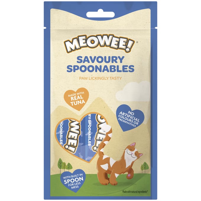 112g Meowee! Savoury Lepelhapje kattensnacks met tonijn