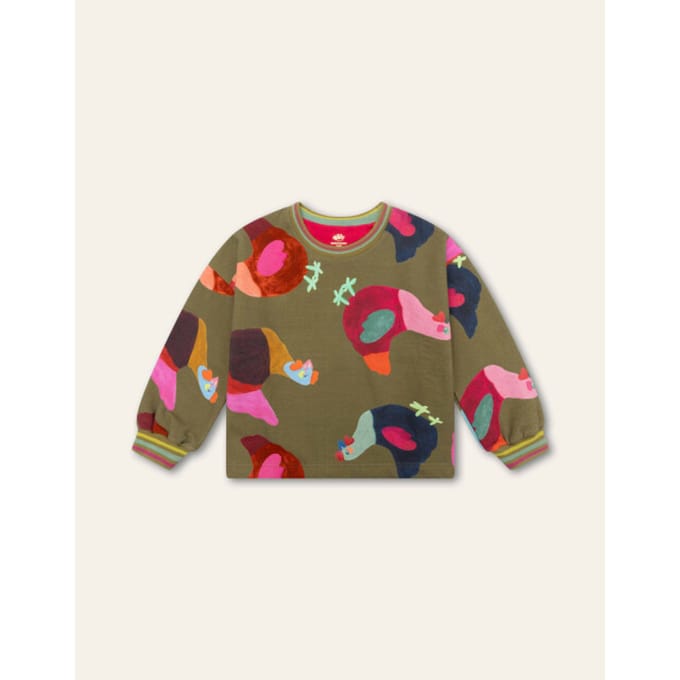 Oilily Hak Sweater- maat128/8yr Groen Moss