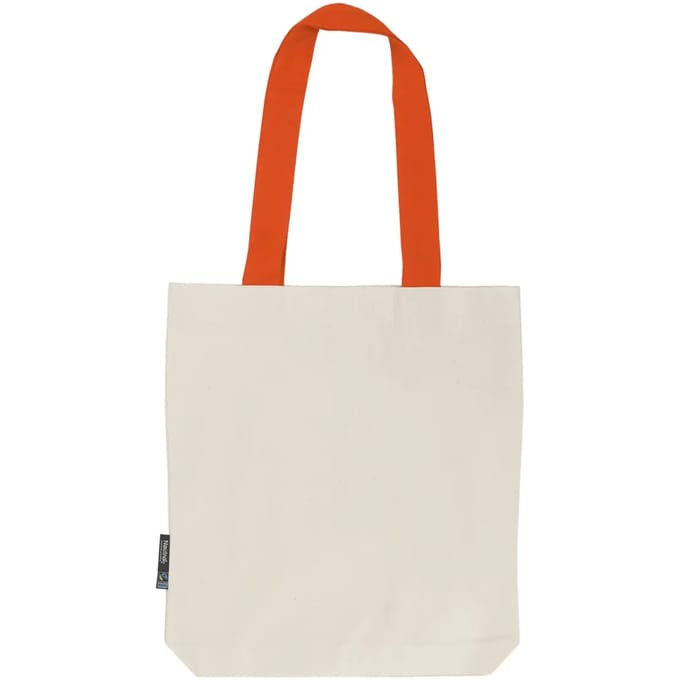 Tote bag met contrasterende handvatten Neutral Twill