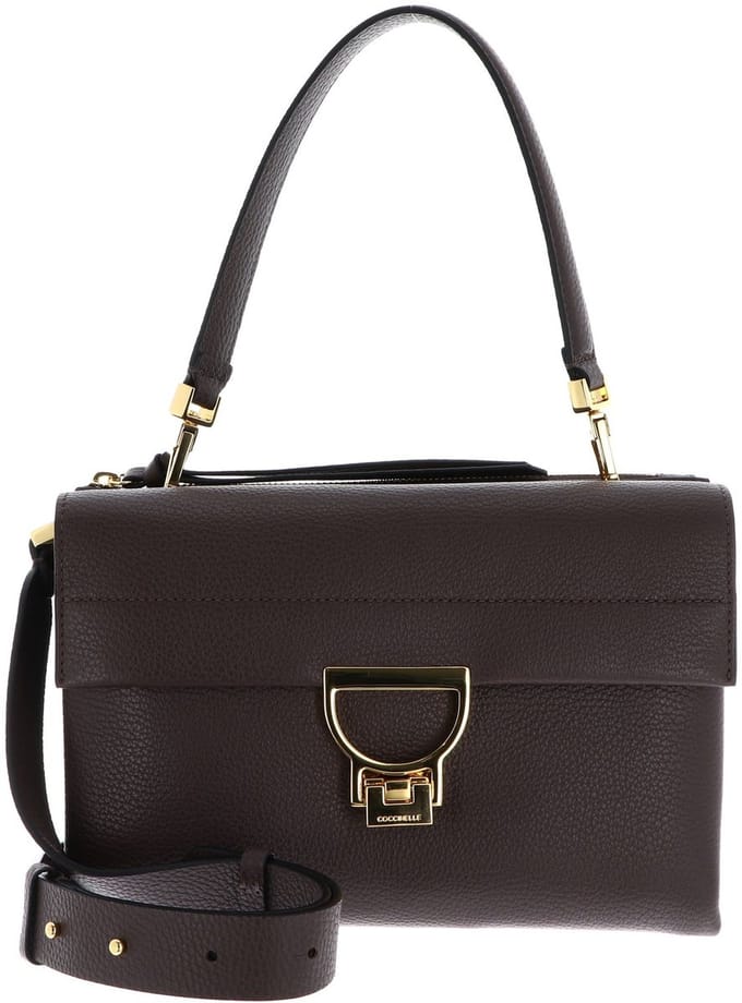 COCCINELLE Leren schoudertas Arlettis Shoulder Bag Brunette donkerbruin