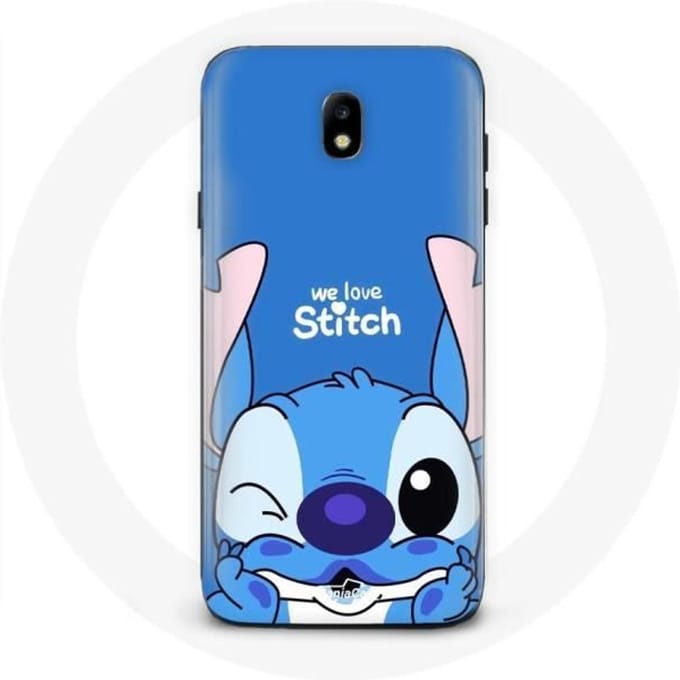 Coque - Samsung - Galaxy J3 2017 - Stitch mignon - Souple - Protection enfant blauw