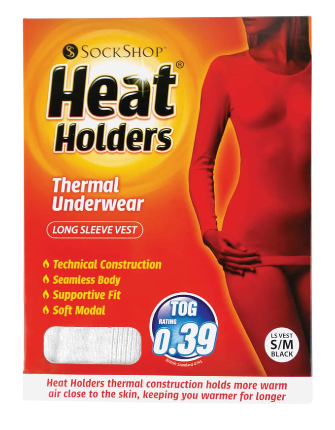 Heat Holders - Thermische bovenkant met lange mouwen voor dames - Wit