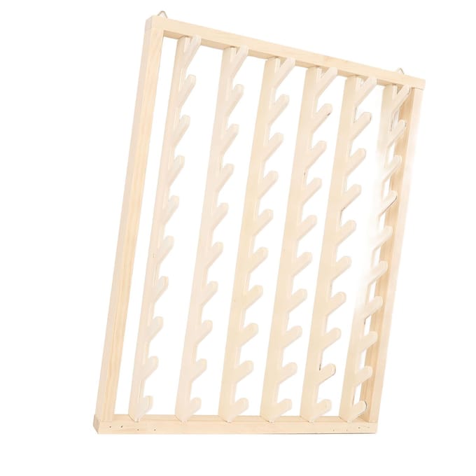 Haarvlechtrek Multifunctioneel Houten Garenrek Haarverlengingsstandaard voor Thuis Salon beige