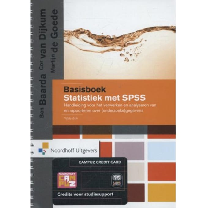 Basisboek Statistiek Met Spss - Ben Baarda
