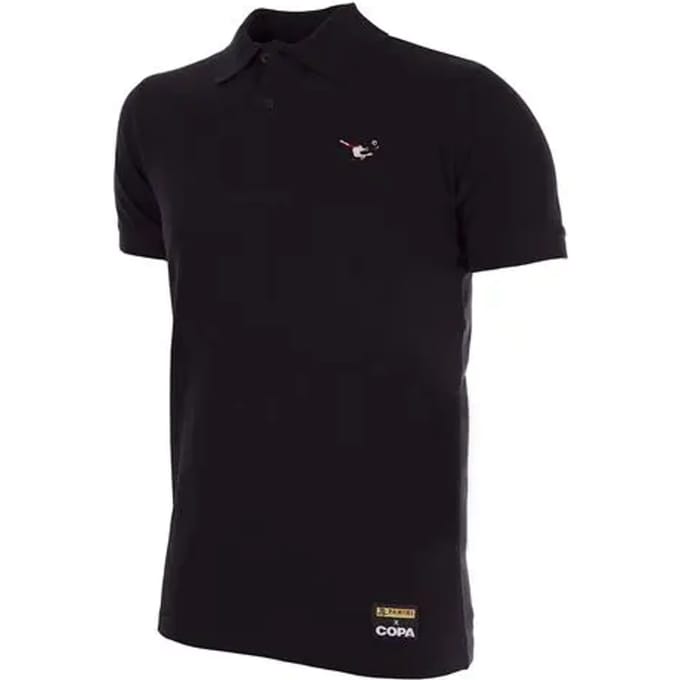 COPA - Panini Rovesciata Polo - Heren - Korte Mouw - Zwart - S