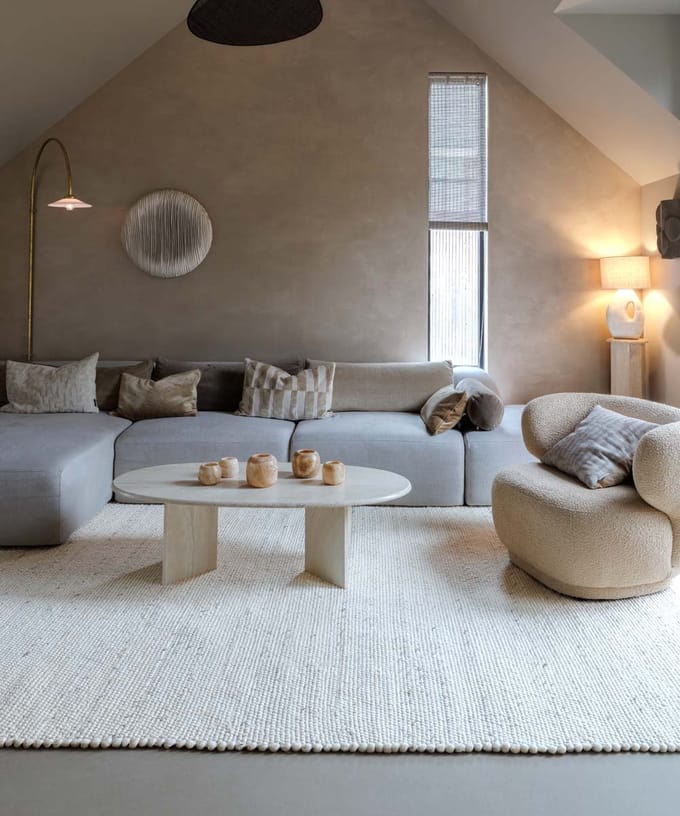 Wollen vloerkleed - Silvull ivoor 80x150