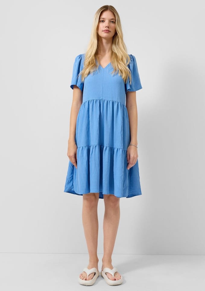 Rok met volant tot knielengte dames QS