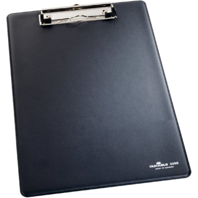 Klembord Durable 2350 A4 met kopklem zwart