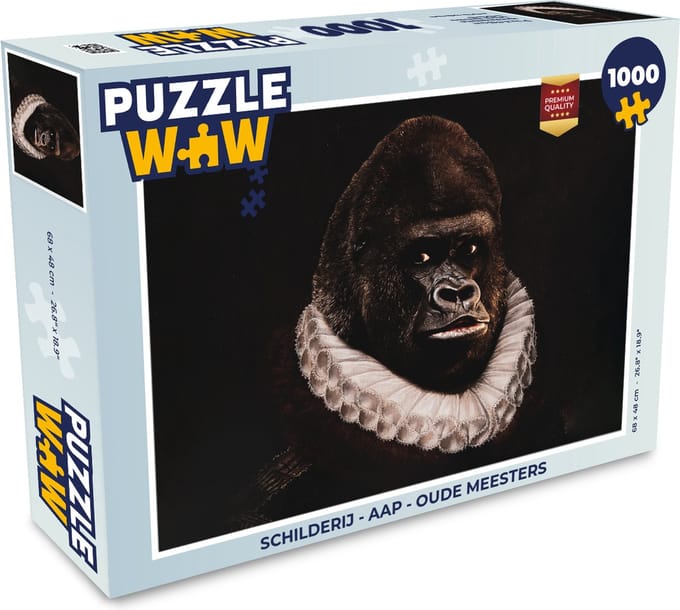 Puzzel Schilderij - Aap - Oude meesters - Legpuzzel - Puzzel 1000 stukjes volwassenen