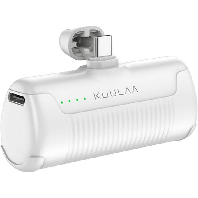 Kuulaa Capsule 4500mAh Pocket Powerbank Wit 4.500 mAh