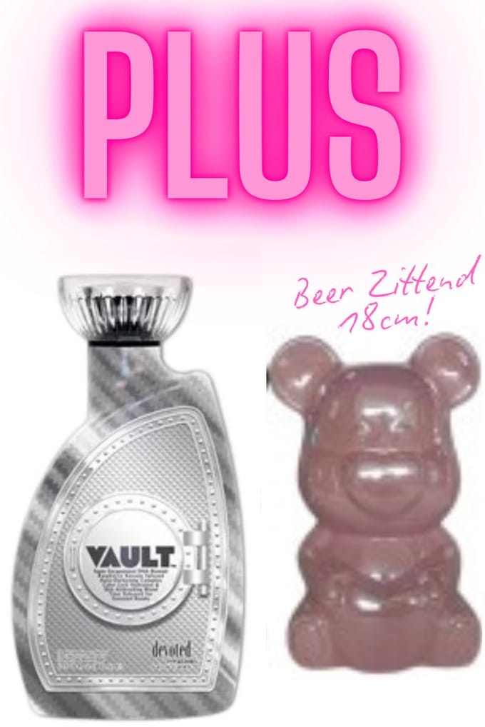 Devoted Creations Vault 400 ml PLUS Beer Roze Zittend 18 cm !