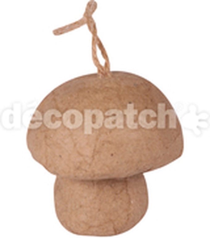 hanger kerstmis paddenstoel champignon om op te hangen 6 cm.