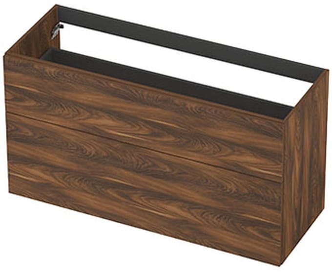 INK - Onderkast 2L A-sym Decor Tbv Grepen - 1200x450x650 Mm - Noten
