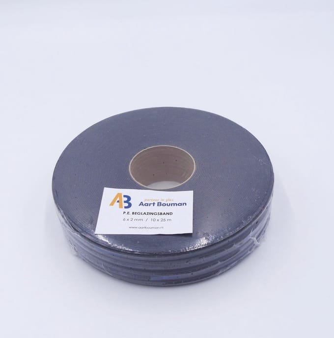 Glasband 6 x 2mm antraciet - pak 250m