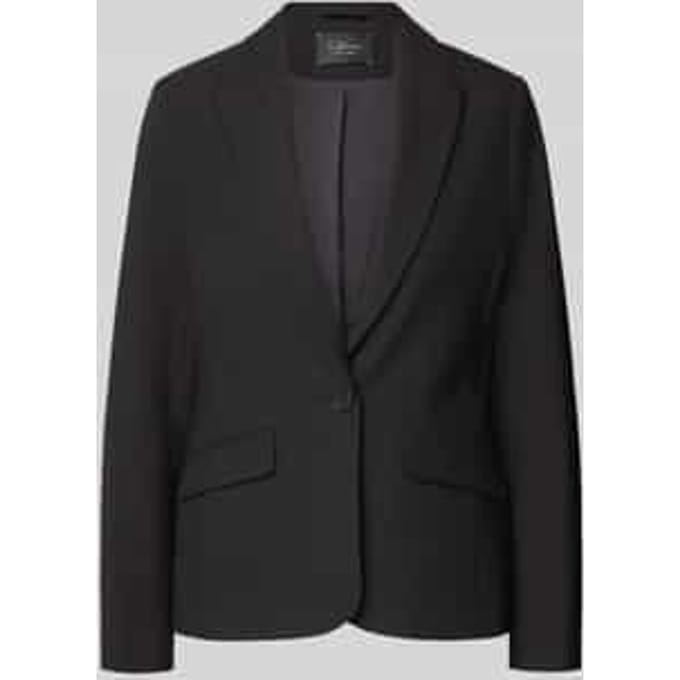 Regular fit blazer met viscose