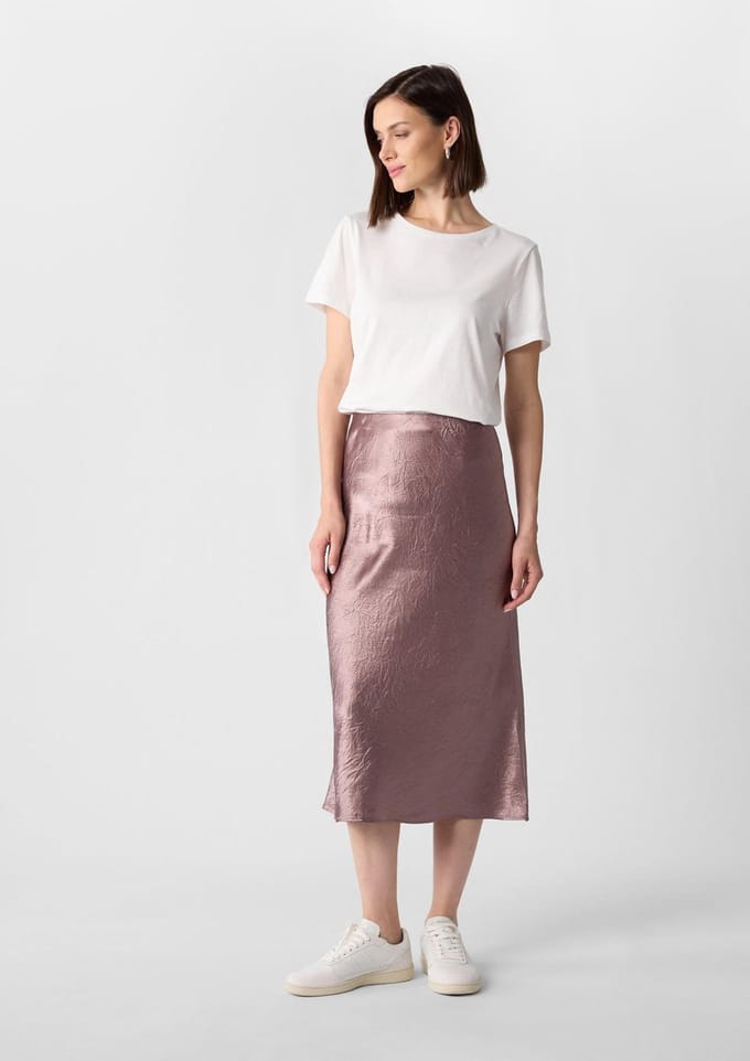 Satinrok dames COMMA Midi