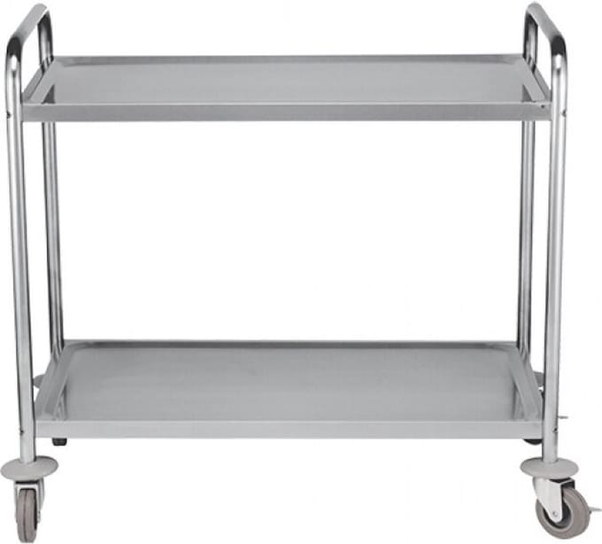 CaterChef Serveerwagen 2 bladen (90x51 cm) rvs