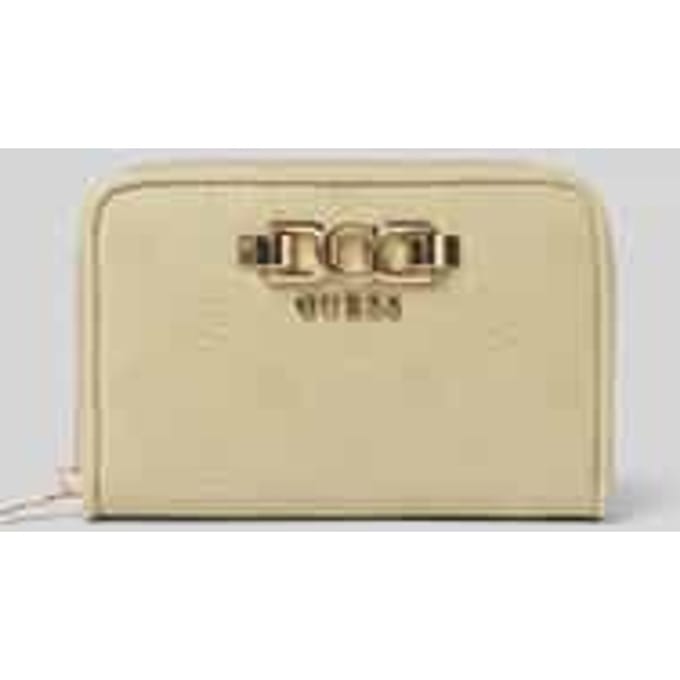 GUESS portemonnee Anise SLG Zip Around Wallet Sage Logo kaki
