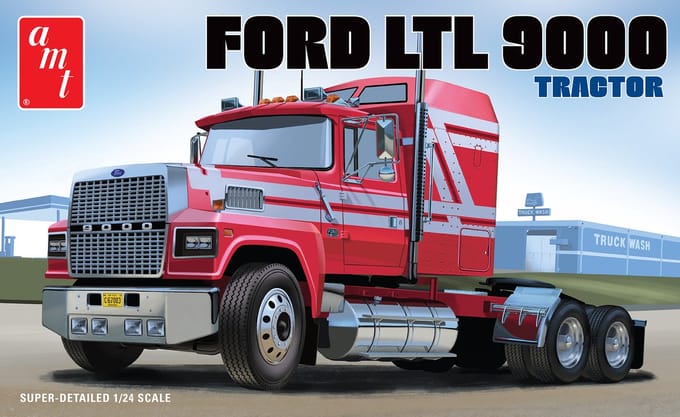 AMT Modelbouwpakket Auto - 1238 Ford LTL 9000 Truck Plastic - 1:24 - Modelbouw