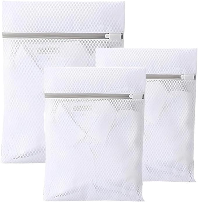 Waszakken Set - Kleding Beschermers - Kleding Wassen - Honingraatstructuur - 3 Maten - Grijs