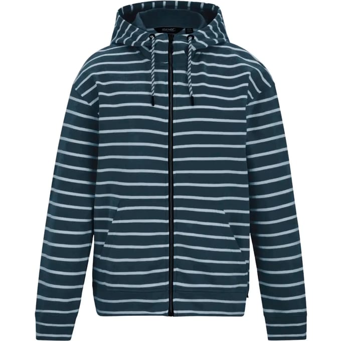 Dames Bayletta hoodie met volledige ritssluiting en strepen