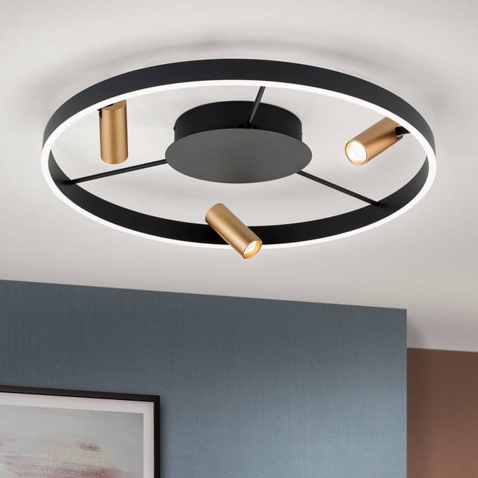 ORION LED plafondlamp Berlin met drie spots