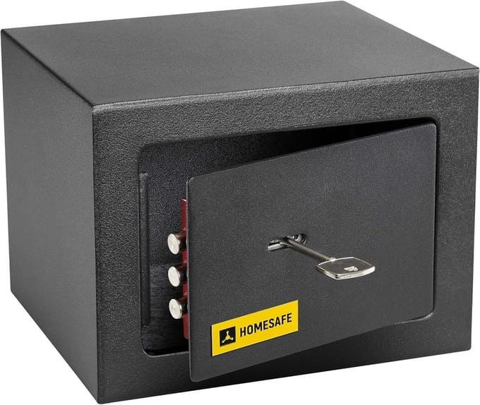 Kluis met Vingerafdruk - Brandwerend - Safe met Noodsleutel - Beveiliging