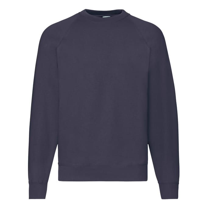 Fruit Of The Loom Heren Raglan Mouwen Belcoro® Sweatshirt (Donker Marine)
