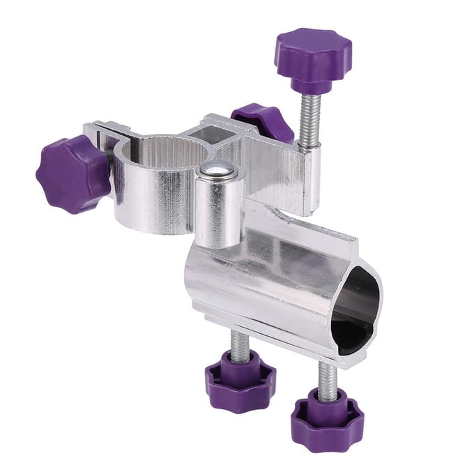 Duurzame aluminiumlegering hengelstokhouder stoelklembeugel visgerei accessoire(Paars) paars