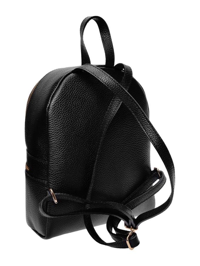 Isabella Rhea Zwart Rundleer Tas