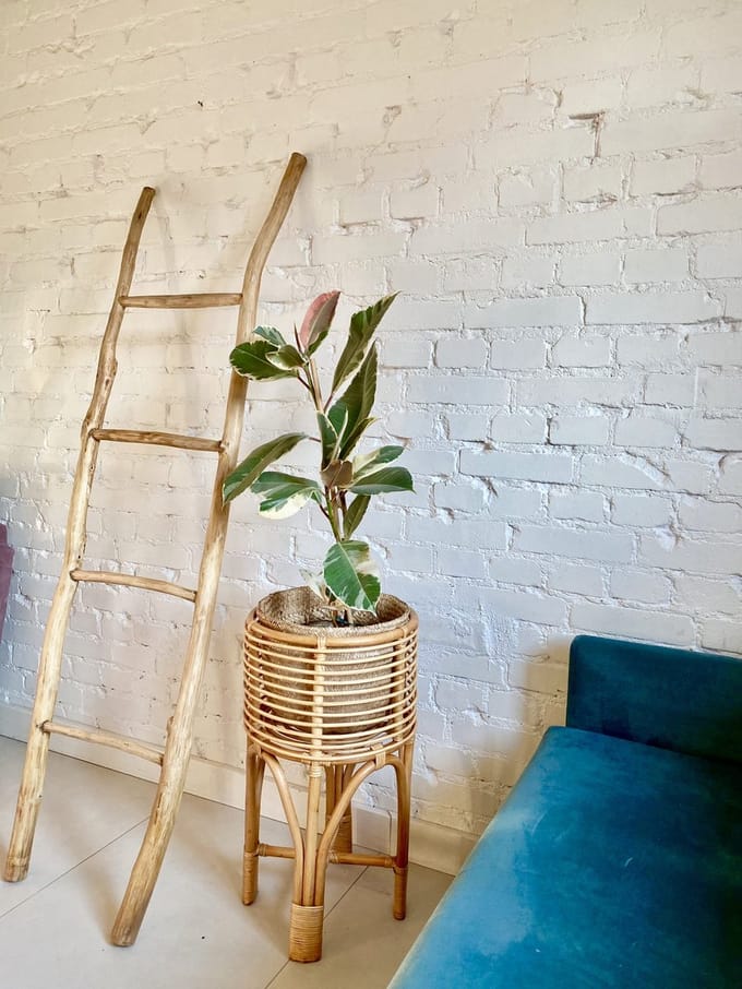 Monnarita Pollie - Plantenbak - Rattan - Boho Stijl - Handgemaakt