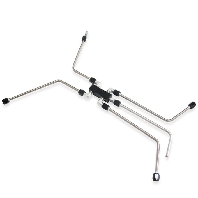 Motion Raceworks LS RVS koelvloeistof crossover LS1, LS2, LS3, LS6, LS7, LS9 zilver
